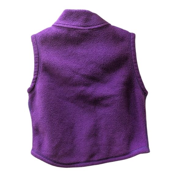 Patagonia  Baby Purple Vest Size 18 Months Full Zip Fleece - Picture 3 of 8